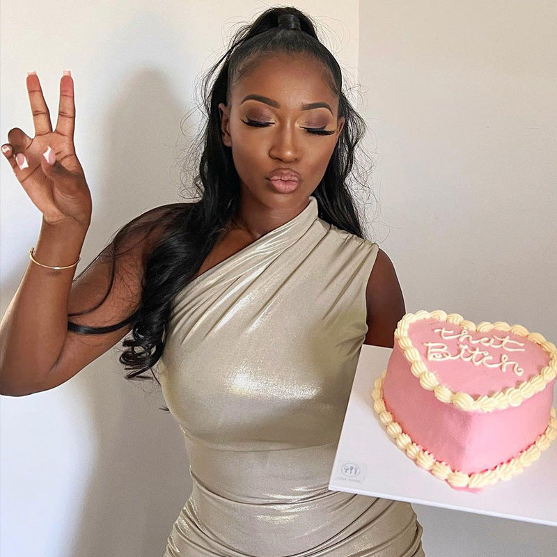 Womens Metallic Sleeveless Sheath Dress | noémi