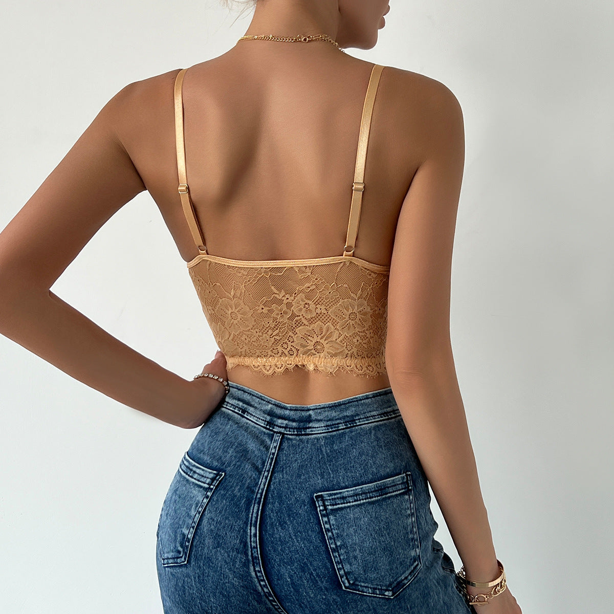 Lace Bralette Top | Eyelash Lace Crop Camisole | noémi