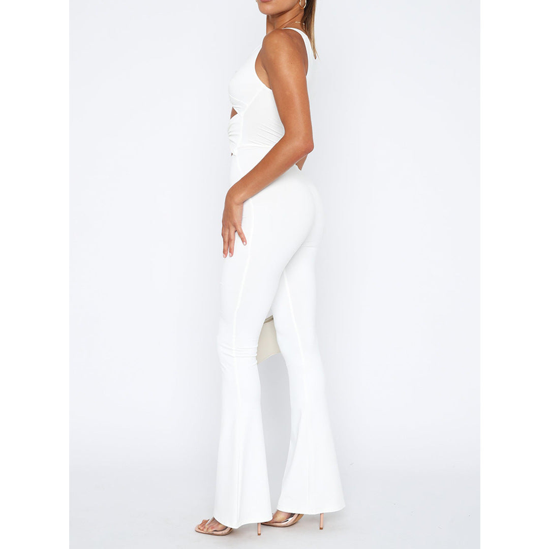Cutout Twist One Piece Bell Bottom Jumpsuit | noémi