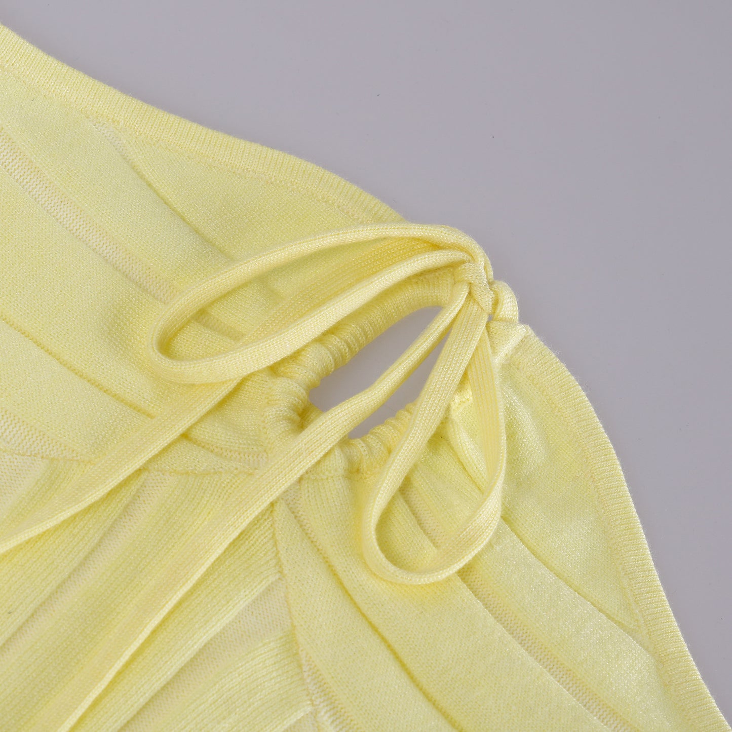 Halter Lace Up Knitted Angora Blend Dress | noémi