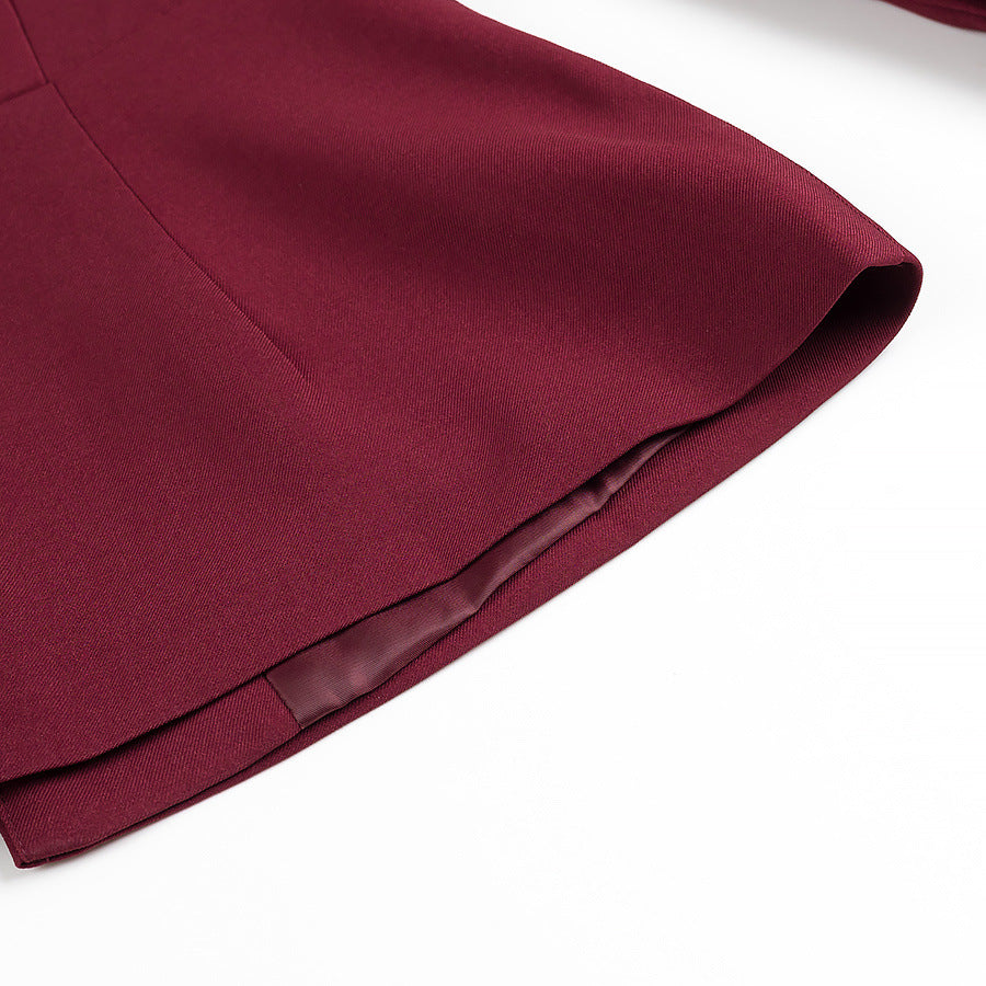 V Neck Blazer Top Long Pants Set | noémi