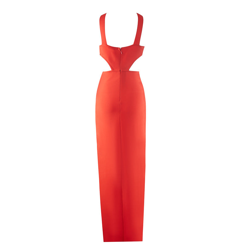Womens Retro Sheath Red Fitted Dress | noémi
