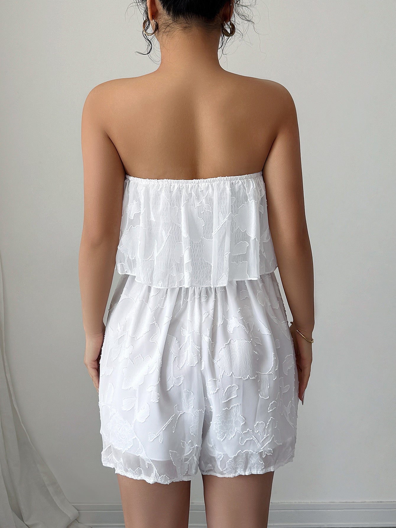 Strapless Ruffle Romper for Women | Tube Top Jumpsuit | noémi