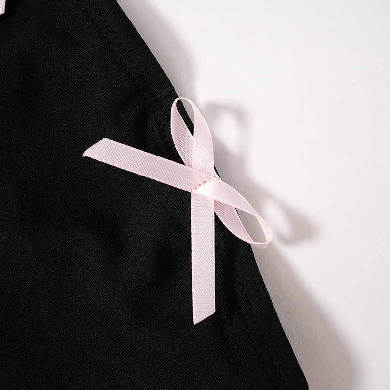 Women Tube Top Dress with Bow Front and Side Cutout Detail | noémi