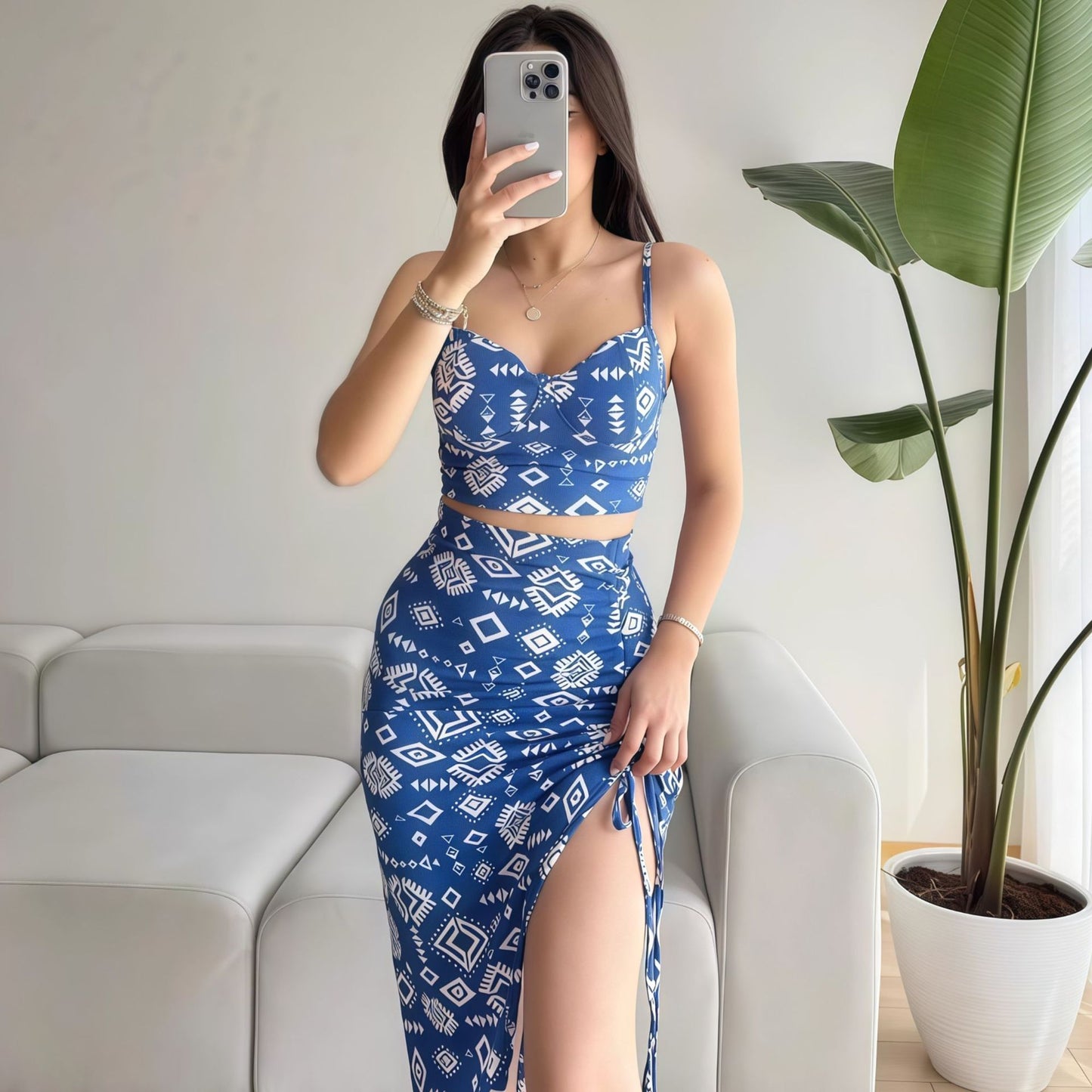 Floral Two Piece Set | Camisole Midi Skirt | noémi