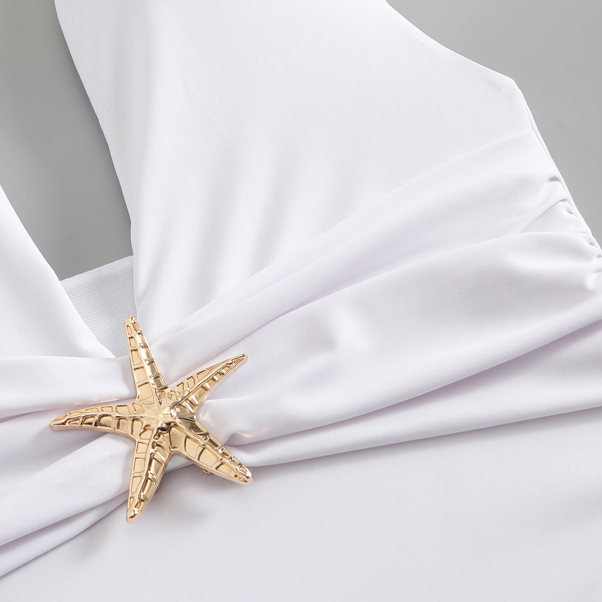 Womens Mesh Halter One Piece Swimsuit with Split Maxi Cover Up | noémi