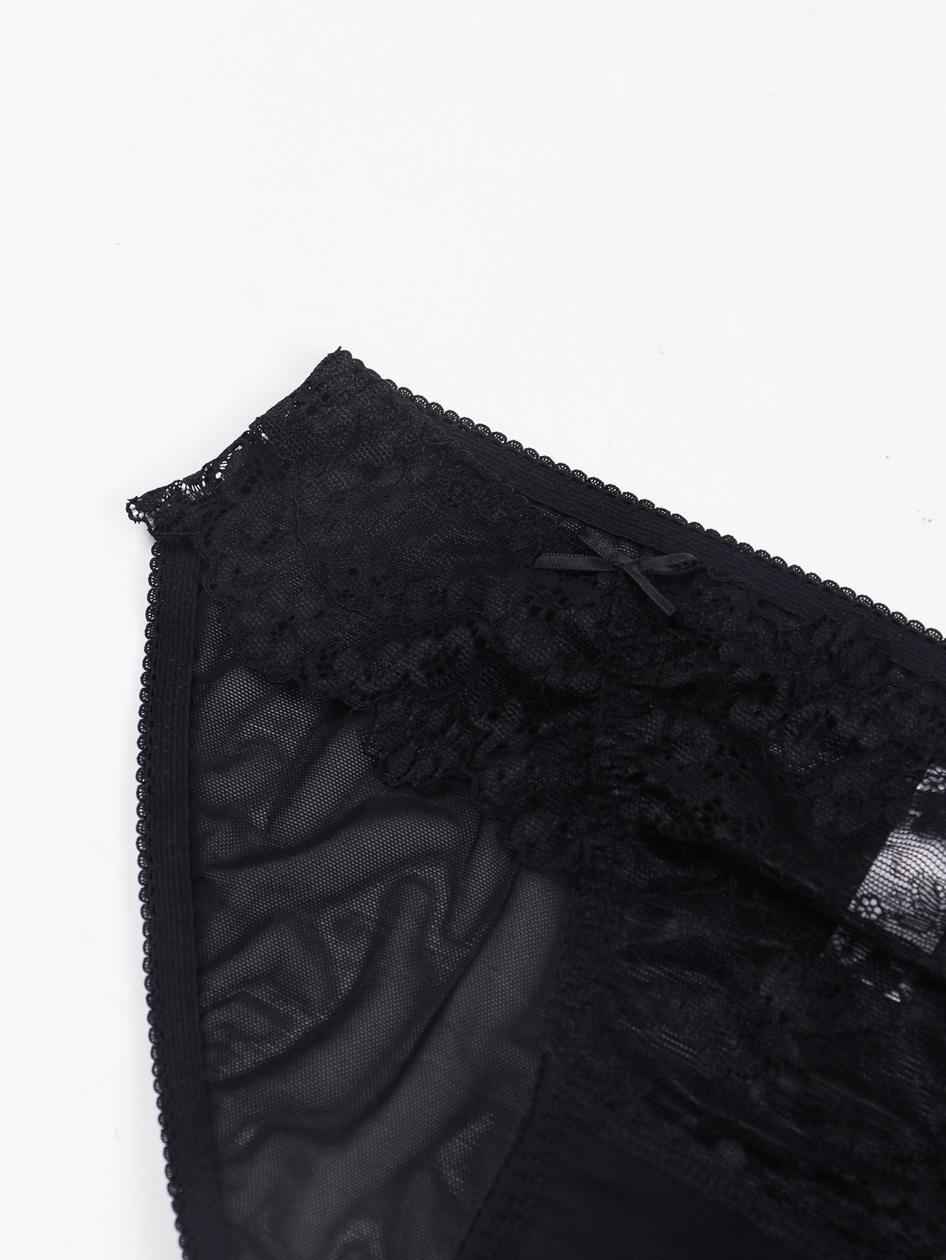 Ultra Thin Lace Mesh Cutout Briefs with Cotton Lining and Low Waist Fit | noémi