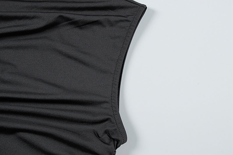 Womens Midi Dress | Slim Fit, Pleated Detail, Round Neck | noémi