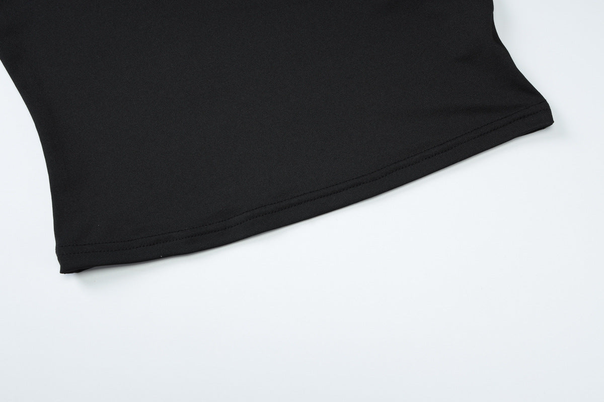 Women's Sleeveless VNeck Fitted Tank Top | Summer Casual Stretch Ribbed Vest, Solid Color | noémi