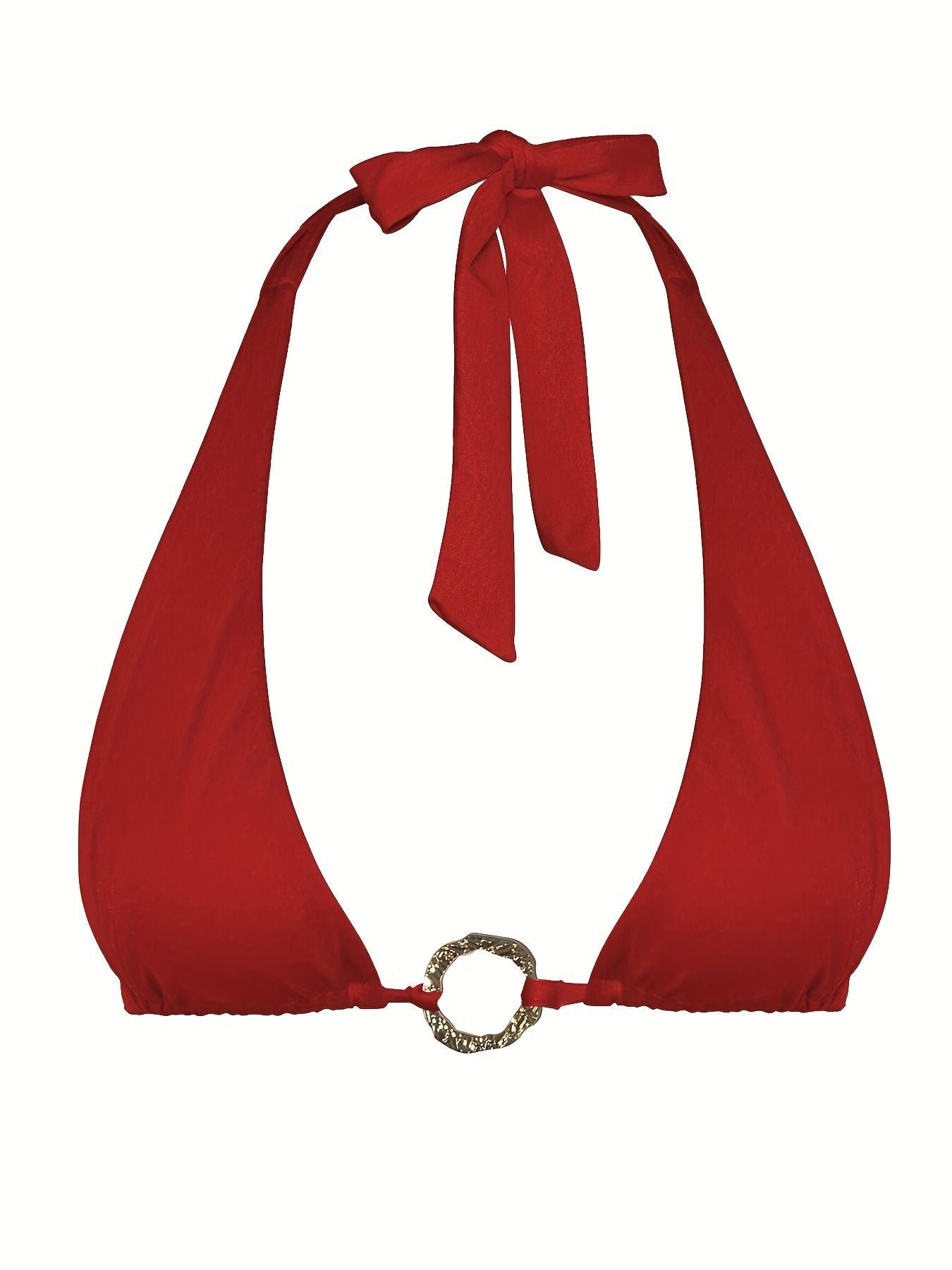 Two Piece Halter Bikini Set with Low Waist Three Point Design for Women | noémi