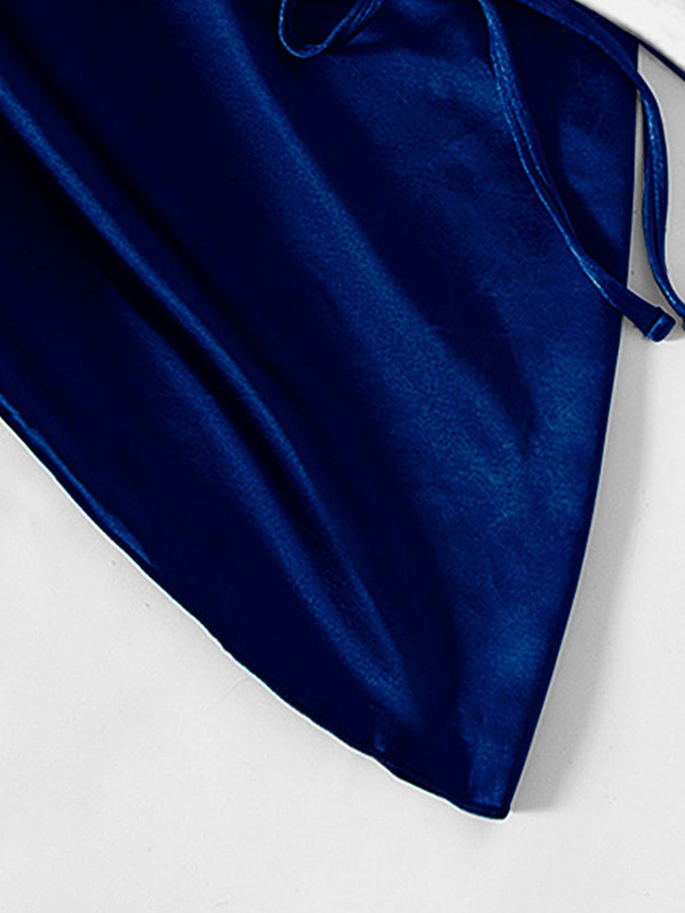 Blue Satin Three Piece Bikini Set | noémi