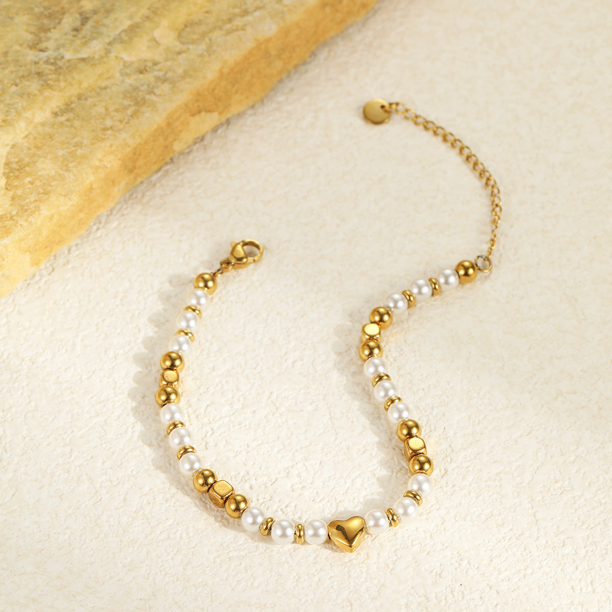 Baroque Pearl Bracelet & Earrings Set | Stainless Steel Jewelry | noémi
