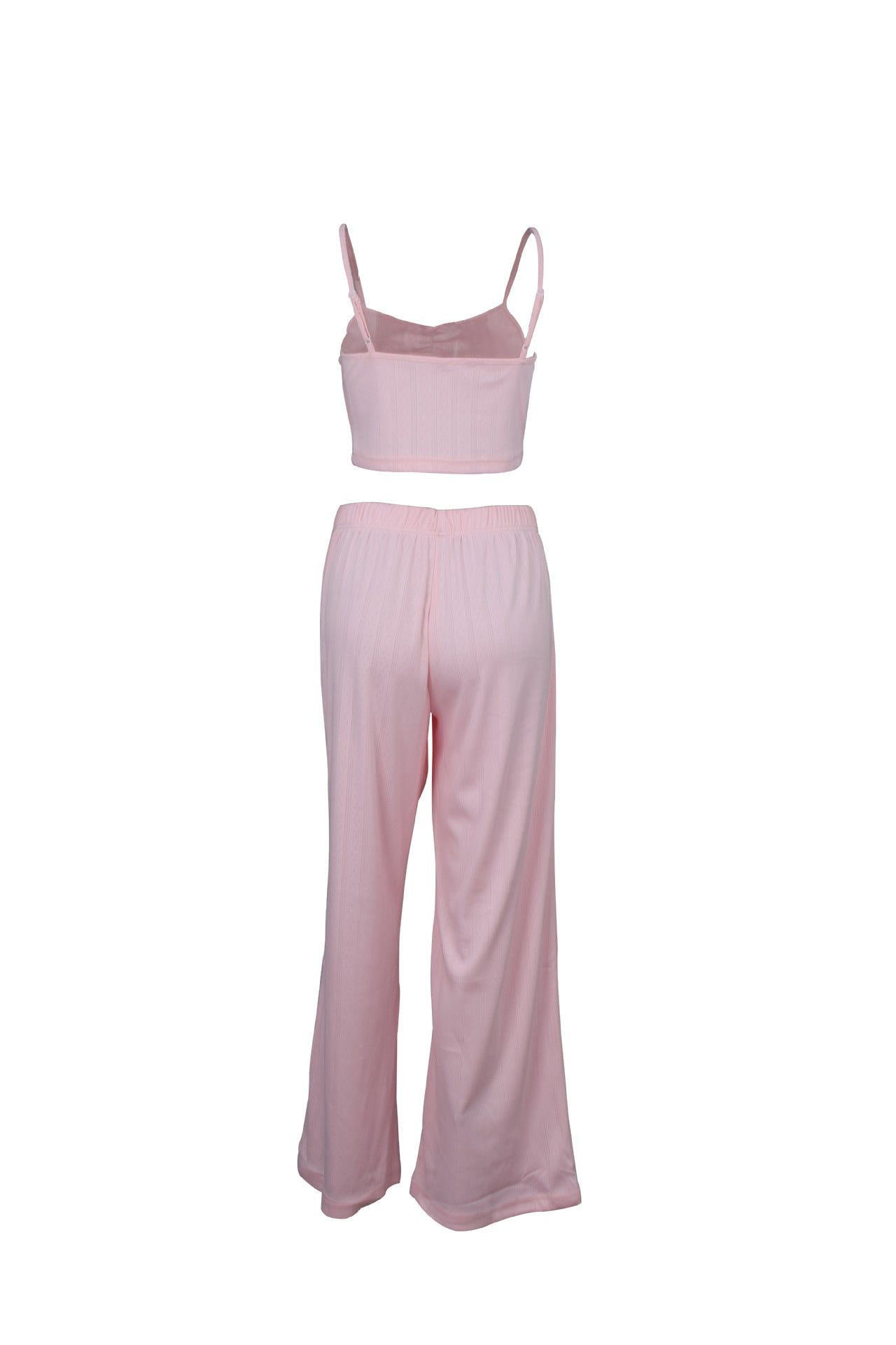 Womens Two Piece Set | Trousers Suspenders Vest | Lightweight Pajama Lounge Wear | noémi