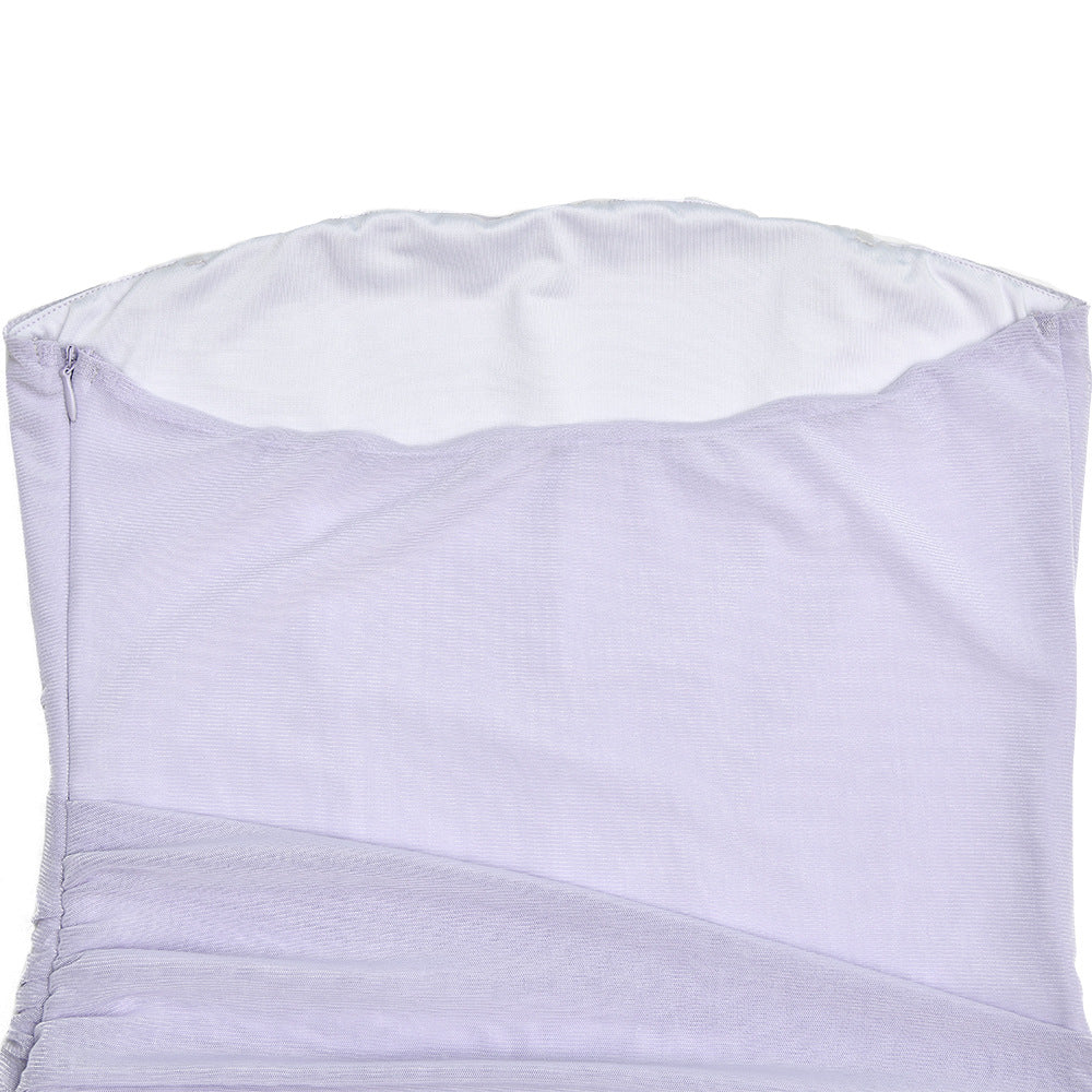 Womens Off Neck Tube Top Backless Bodycon Dress | noémi