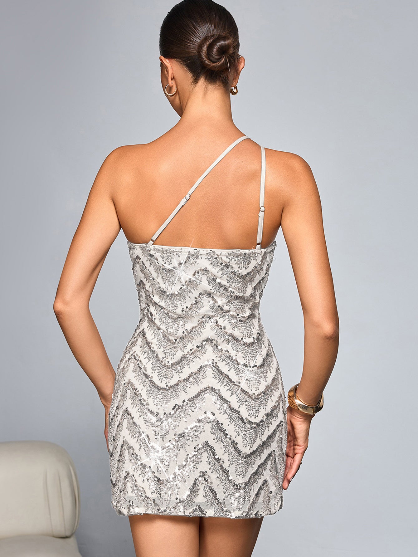 Women Sequin Sling Mini Dress | noémi