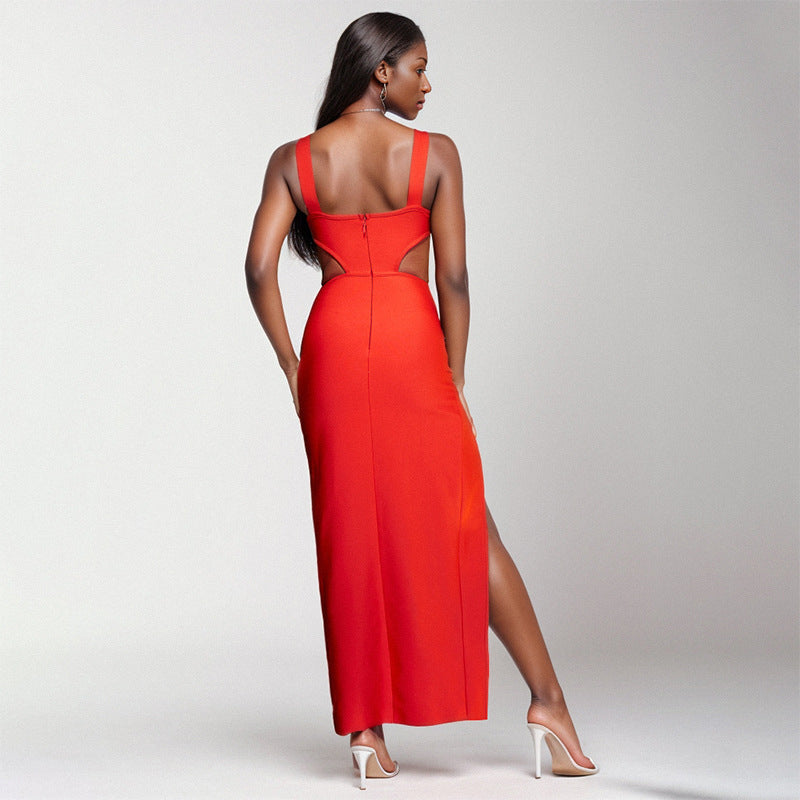 Womens Retro Sheath Red Fitted Dress | noémi