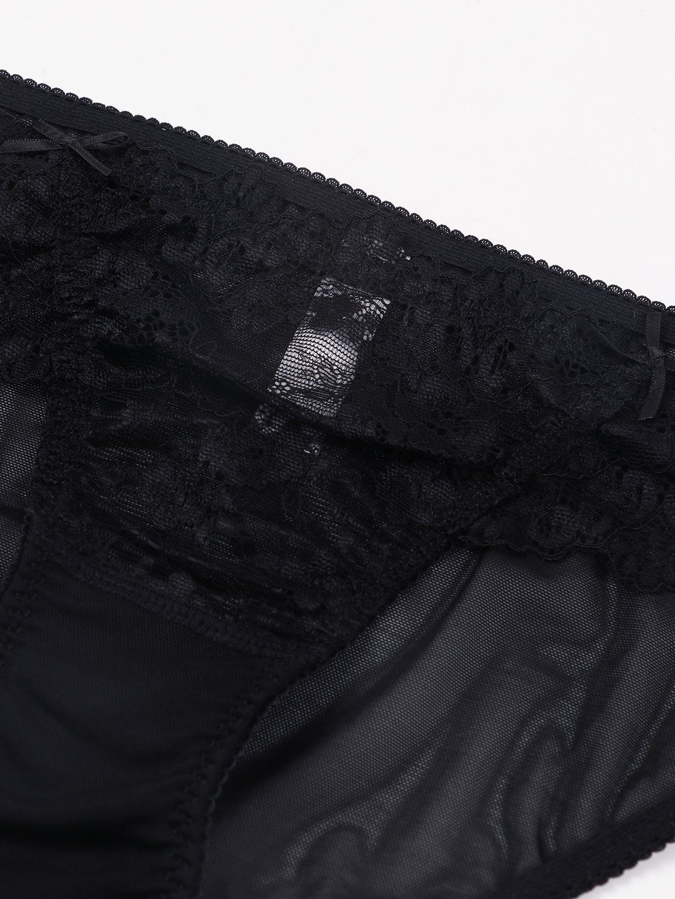 Ultra Thin Lace Mesh Cutout Briefs with Cotton Lining and Low Waist Fit | noémi