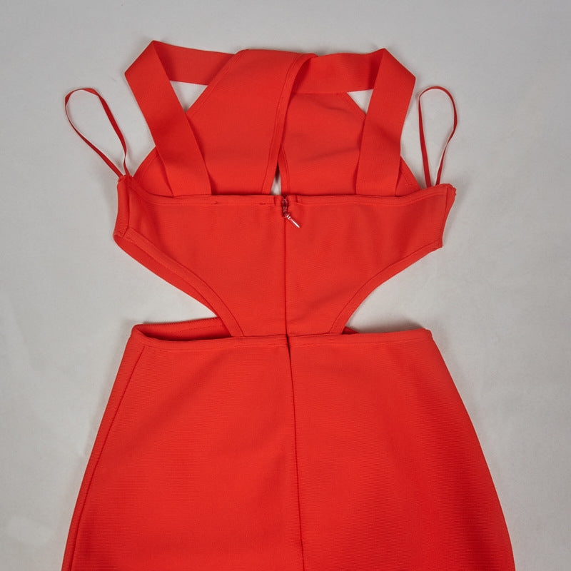 Womens Retro Sheath Red Fitted Dress | noémi