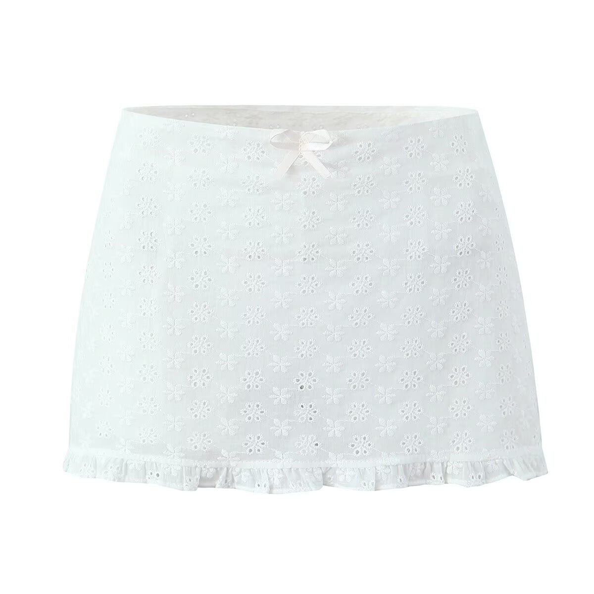 White Short Skirt A3