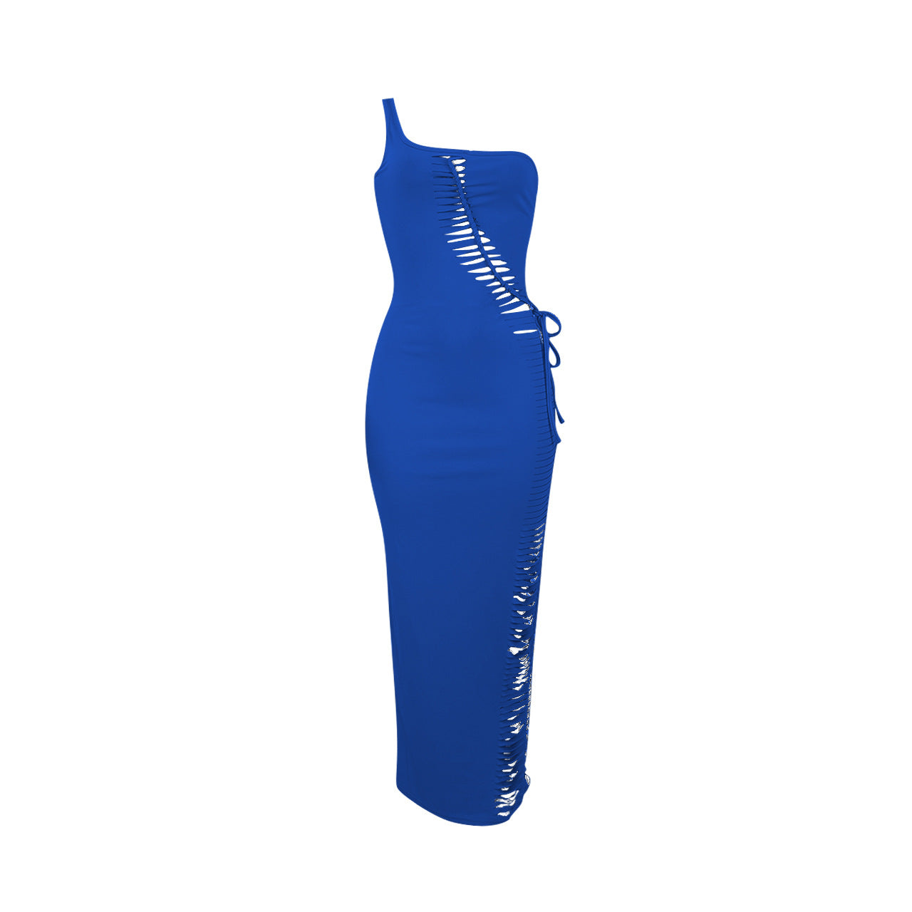 Womens Cutout Solid Color Dress with Modern Silhouette | noémi