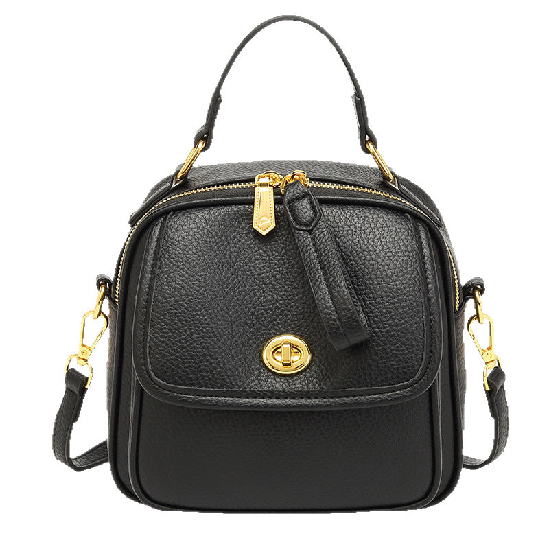 Elephant Gray Soft Leather Messenger Bag – Spacious Office Crossbody | noémi