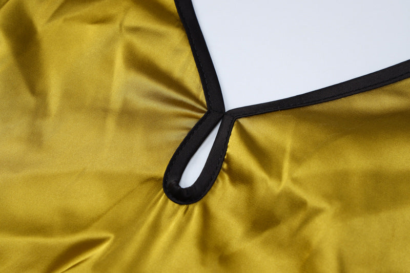 Womens Solid Color Lace Up Backless High Waist Dress | noémi