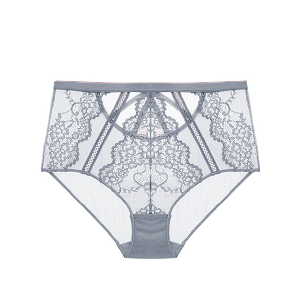 Honey Silk Lace High Waist Breathable Women Briefs Comfortable Fit | noémi