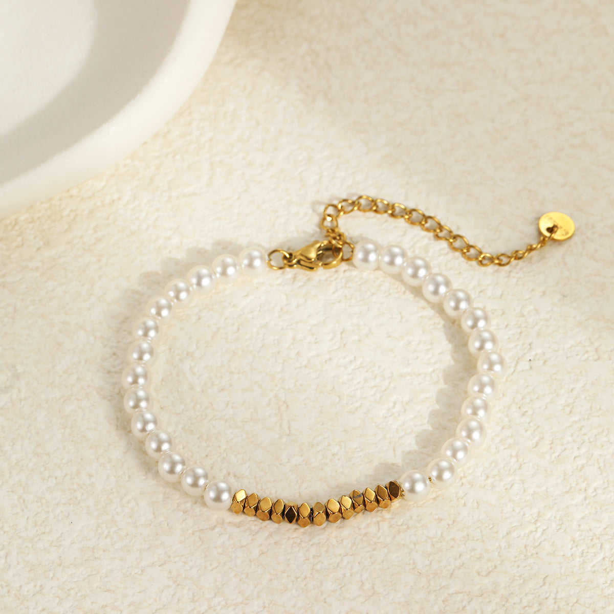 Baroque Pearl Bracelet & Earrings Set | Stainless Steel Jewelry | noémi