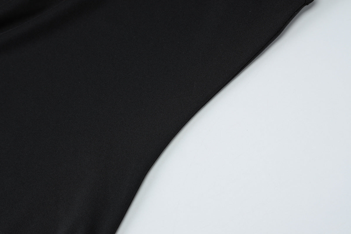 Pleated Sheath Dress with Lace Up Detail and Slim Fit Design | noémi