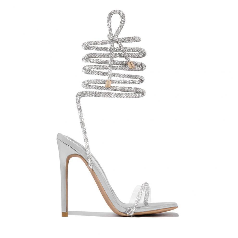 Summer Casual Lace Up Roman Stiletto Heel Sandals | Pointed Toe, High Heel | noémi