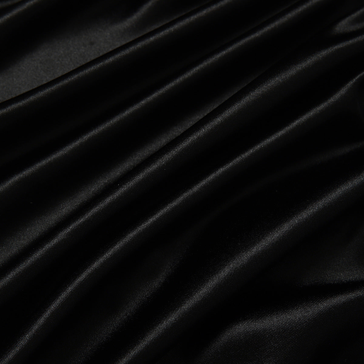 Black Satin Bodycon Mini Dress | Lace Corset Waist | noémi