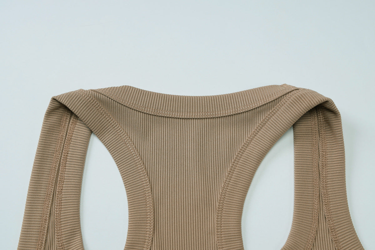 Womens Slim Fit Cropped Tank Top | U Neck Vest | noémi