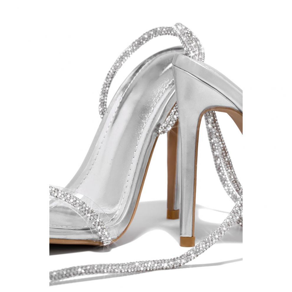 Summer Casual Lace Up Roman Stiletto Heel Sandals | Pointed Toe, High Heel | noémi