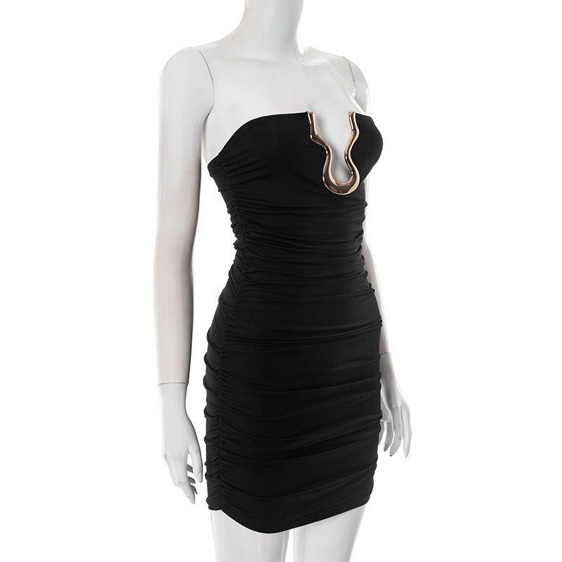 Slim Tube Top with Metal Detail | Trendy Summer Fit | noémi