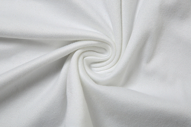 Summer Halter Backless Pleated Sheath Dress | Contrast Color, Slim Fit | noémi