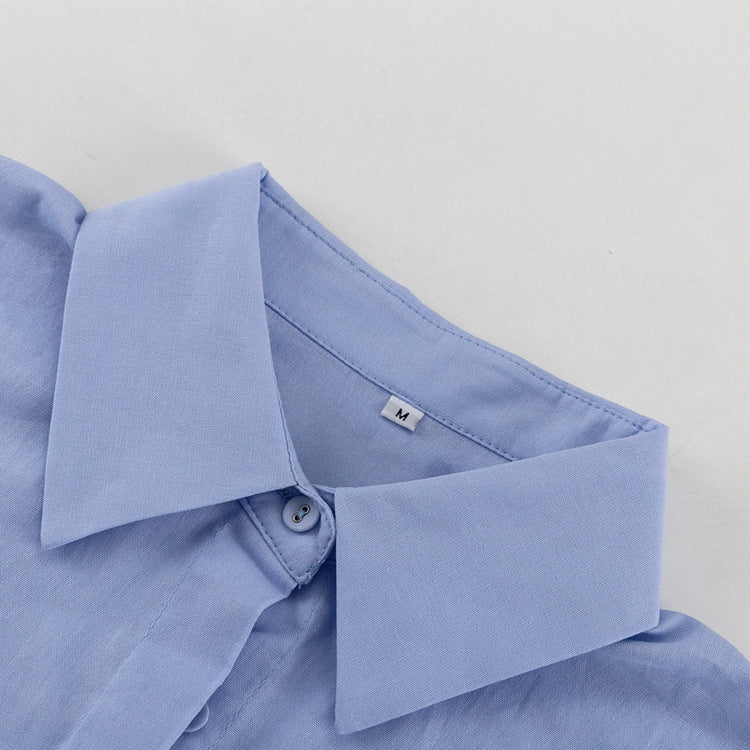 Womens Cotton Split Skirt & Collared Cardigan Two Piece | noémi