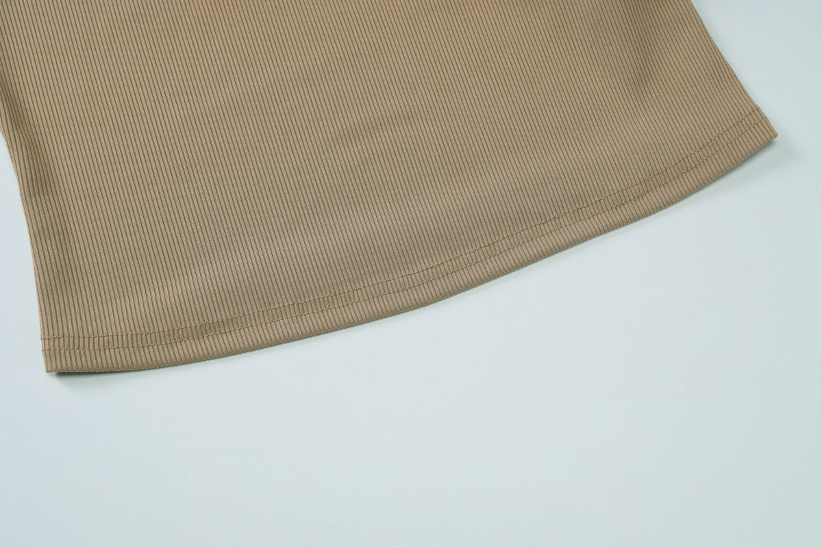 Womens Slim Fit Cropped Tank Top | U Neck Vest | noémi