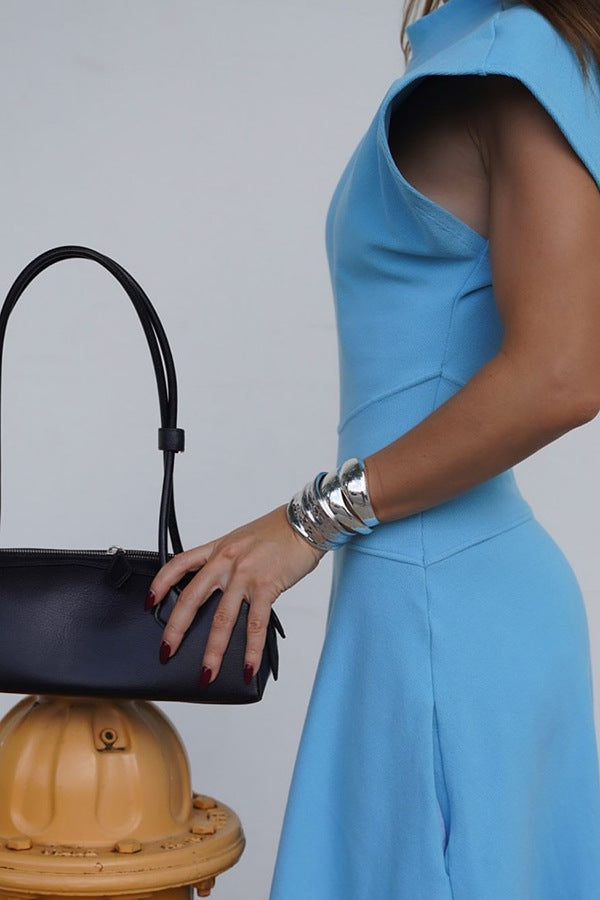 Slim Fit Maxi Dress with Side Slit and Streamlined Silhouette | noémi