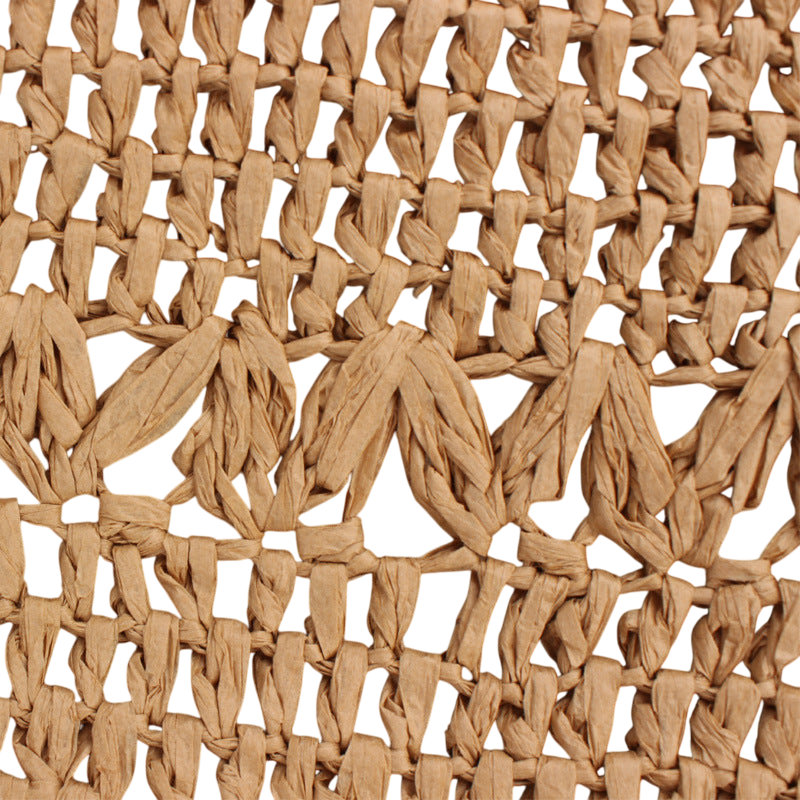 Natural Hollow‑Out Woven Straw Shoulder Bag – Beach‑Ready Tote | noémi
