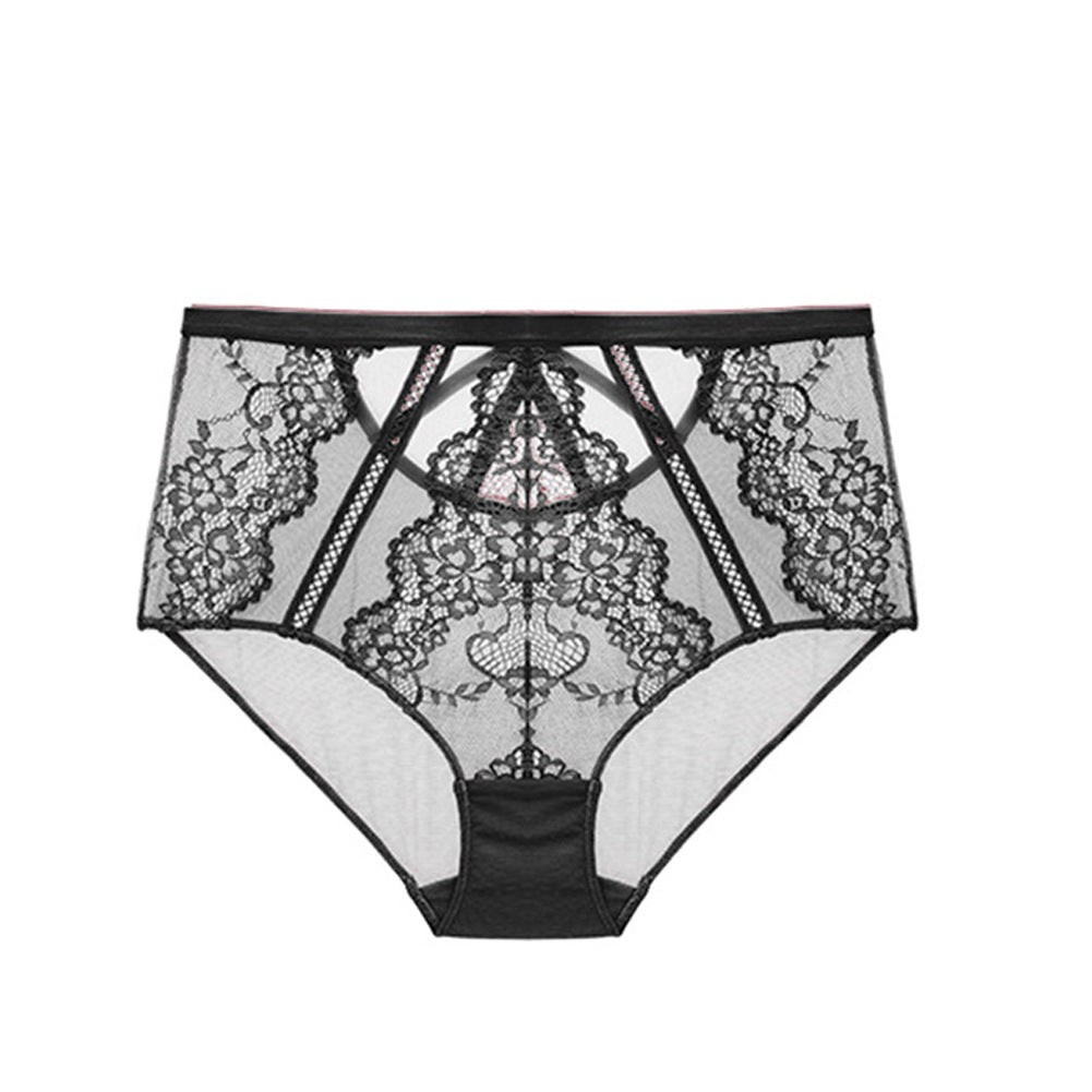 Honey Silk Lace High Waist Breathable Women Briefs Comfortable Fit | noémi
