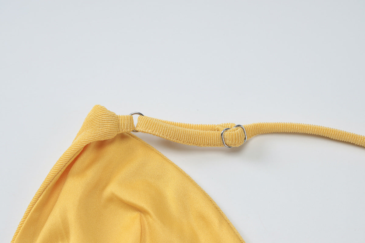 Womens Dress | Hollow Out Cutout | Backless VNeck Slim Fit Halter Maxi Dress | noémi