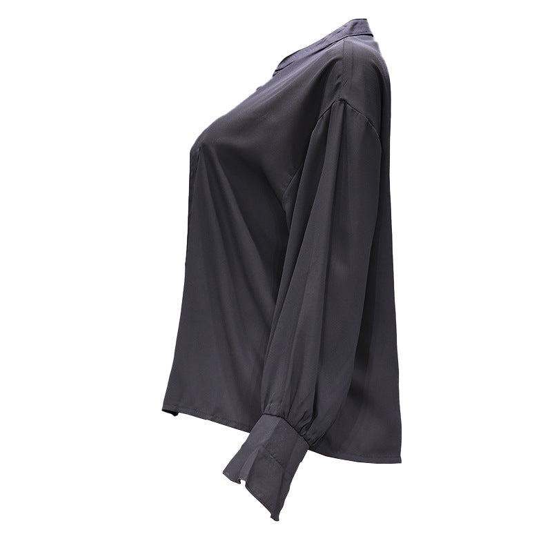 Womens Lantern Sleeve Chiffon Shirt Top | noémi