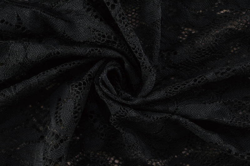 Lace Sheath Dress with Diagonal Neckline | noémi