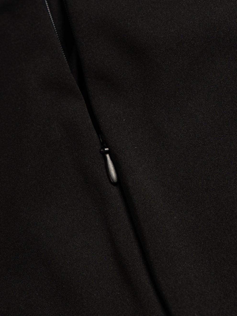 Women's Black High Waisted Skort | Chic Mini Skirt Shorts with Front Slit & Hidden Zipper | noémi