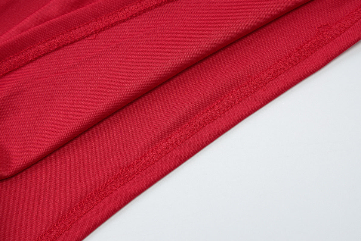 Women's Deep V Plunge Halter Crop Top with Metal Accent | Backless, Tied Tube Style | noémi