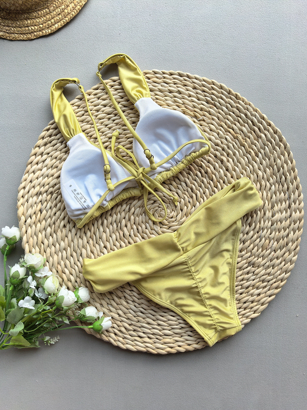 Solid Color Split Bikini Swimsuit for Women | noémi