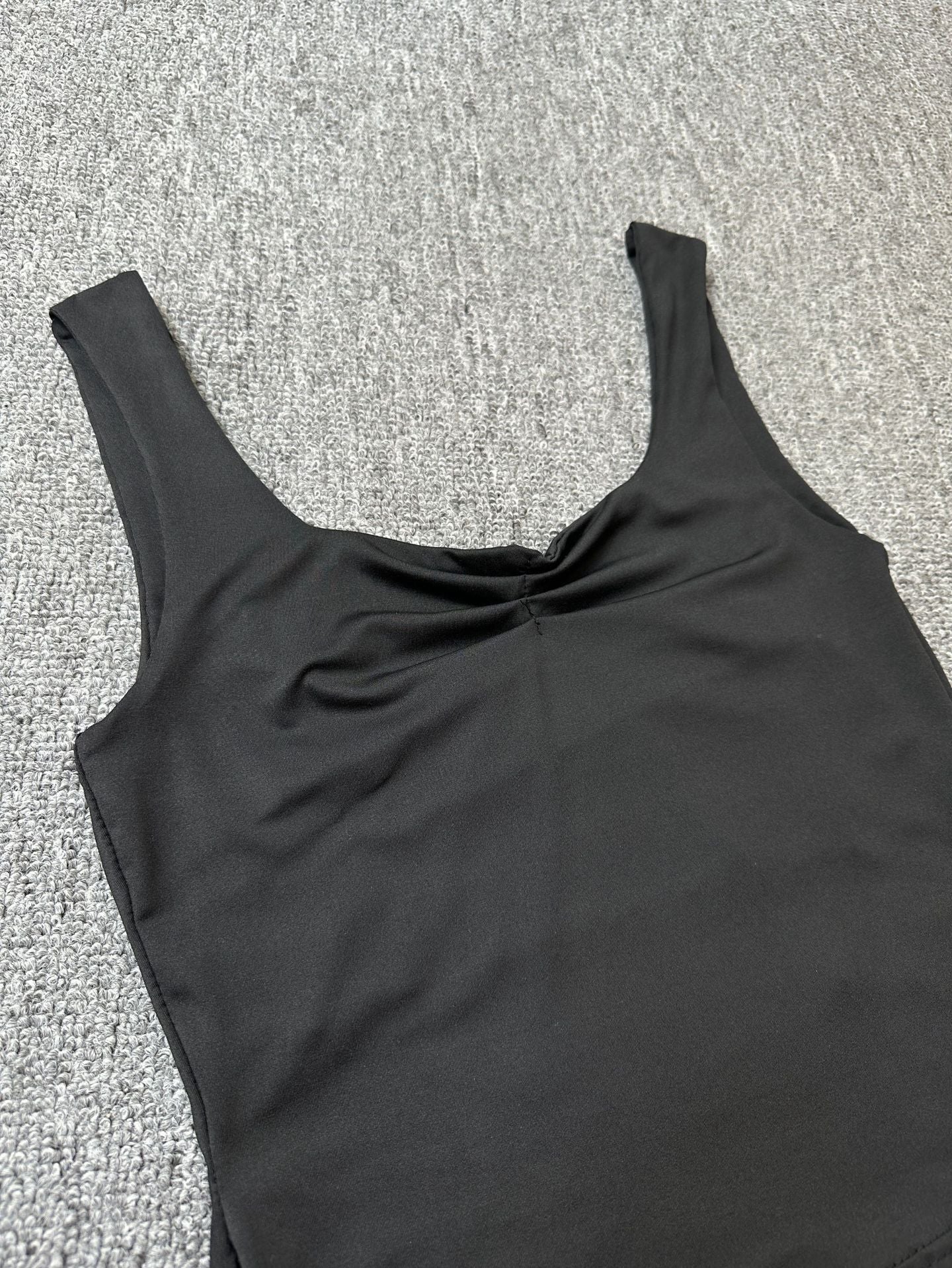 Womens Backless Camisole | Pleated Front & Slit Hem Tank Top | noémi