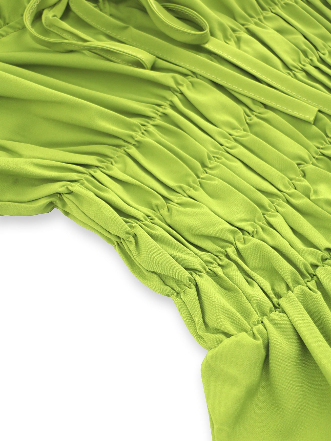 Womens Solid Color Waist Strap Fitted Dress | noémi