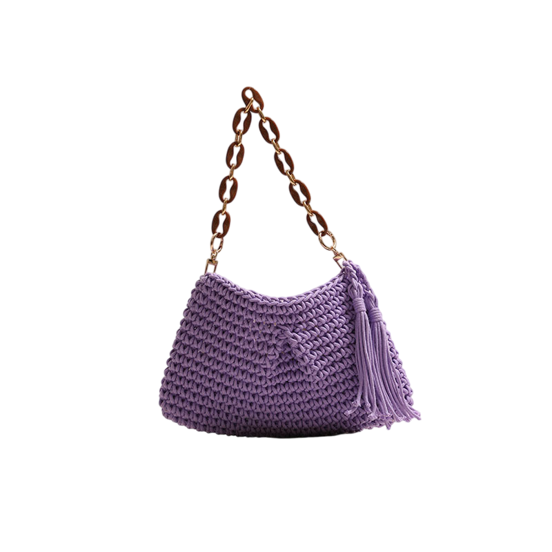 Clip Tassel Purple