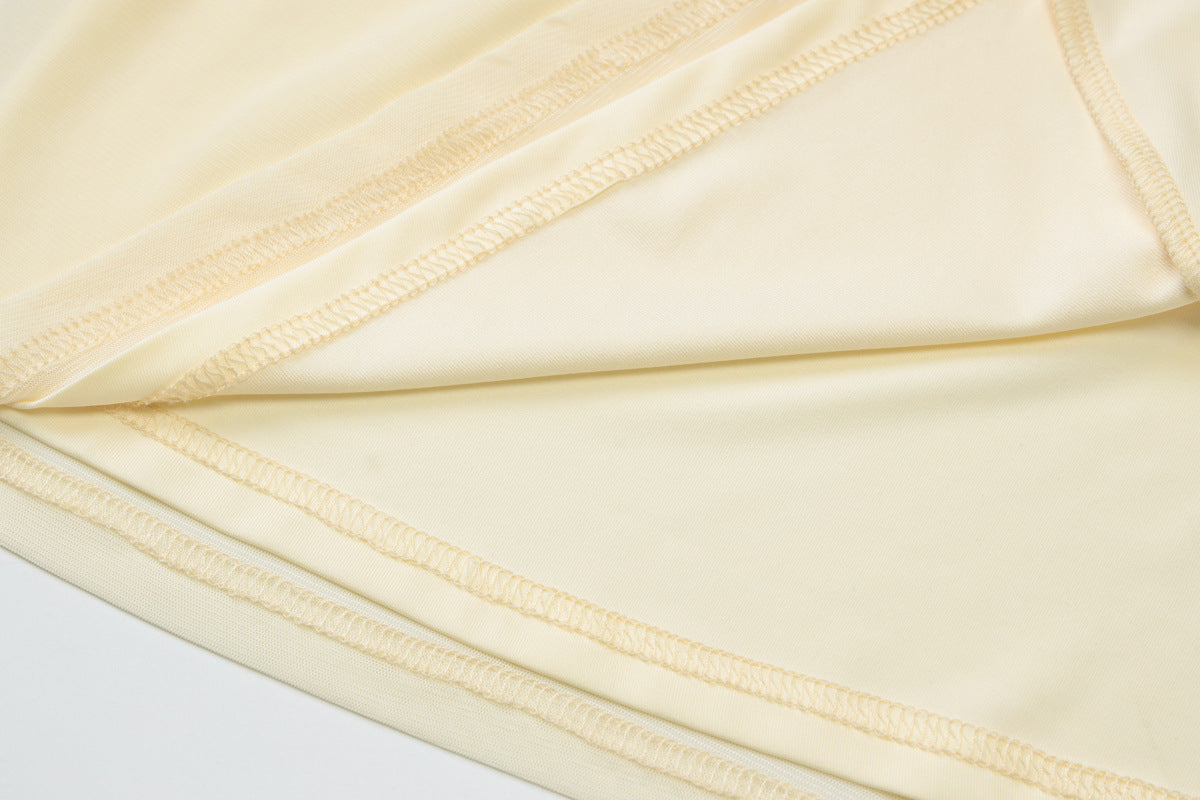 Summer Tube Dress | Slim Fit, Side Slit, Strapless, Solid Color | noémi